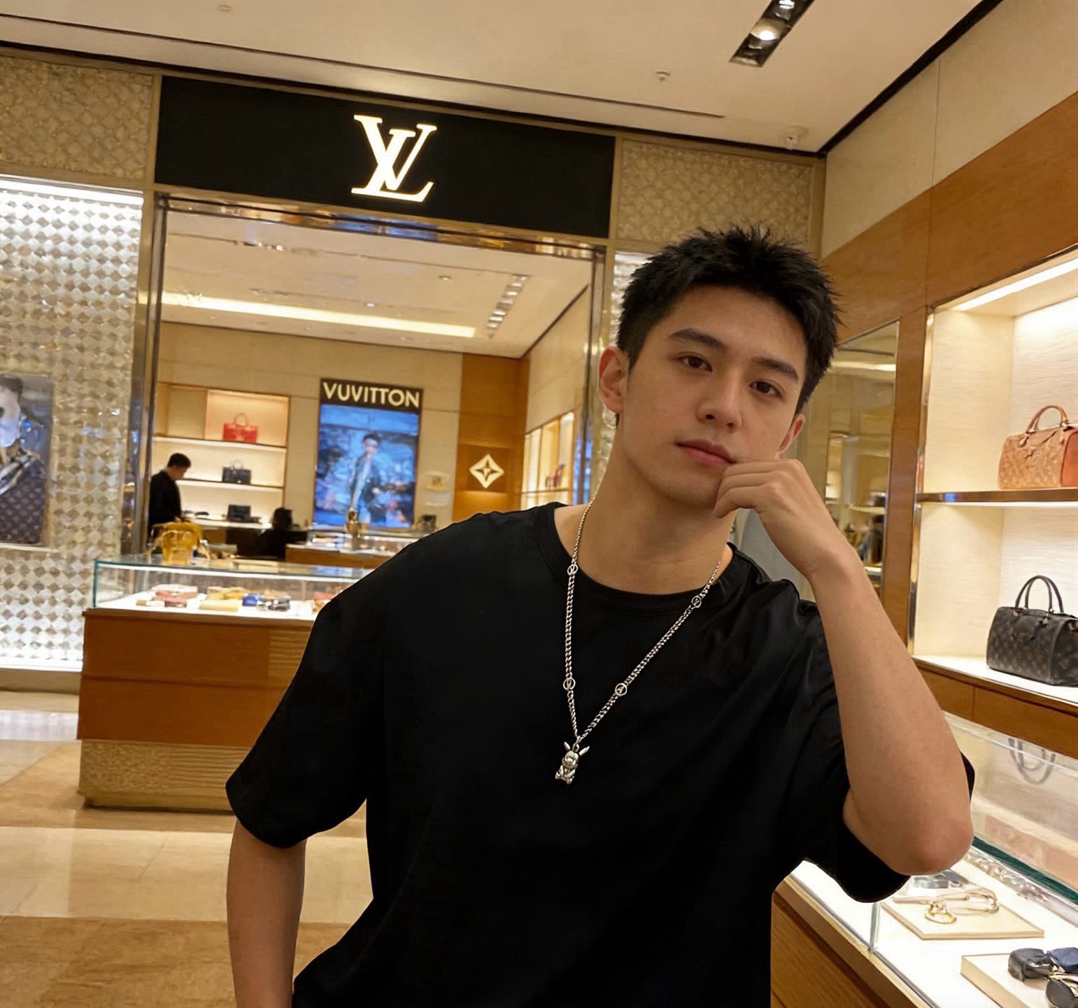 Louis Vuitton Silver Charm Necklace